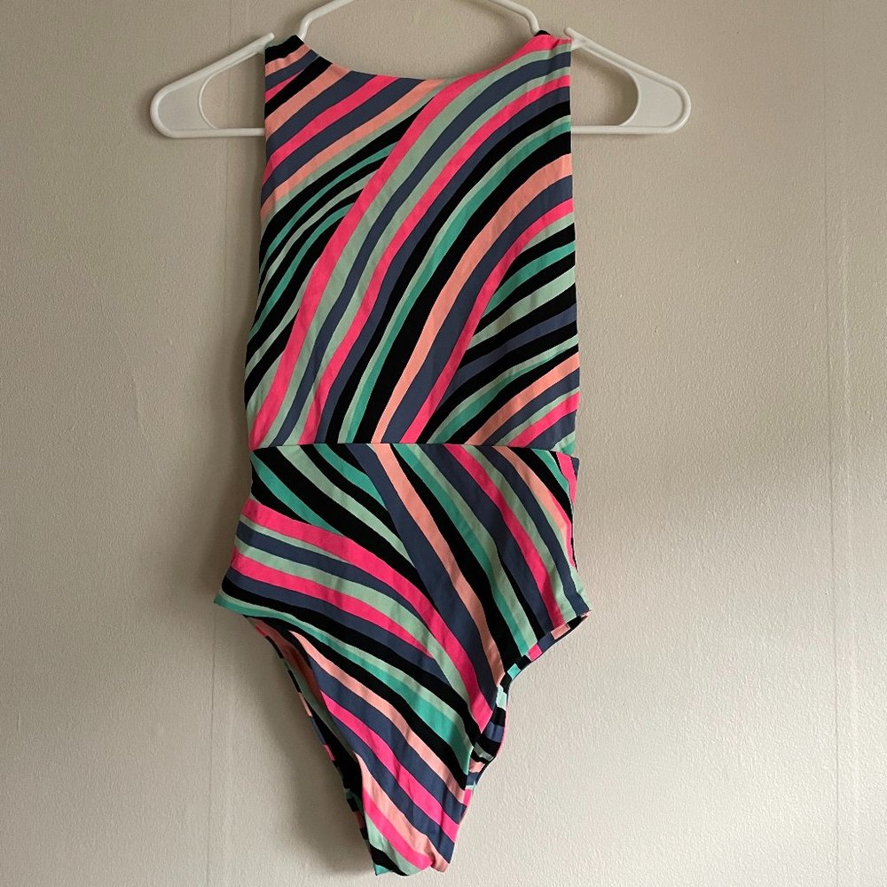 Curtsy Aerie high rise one piece swimsuit, low back